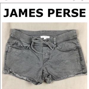 James Perse Drawstring Denim Shorts